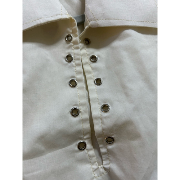 NEW Cream Mens Pirate Renaissance Victorian Vampire Shirt 5X - Picture 1 of 4
